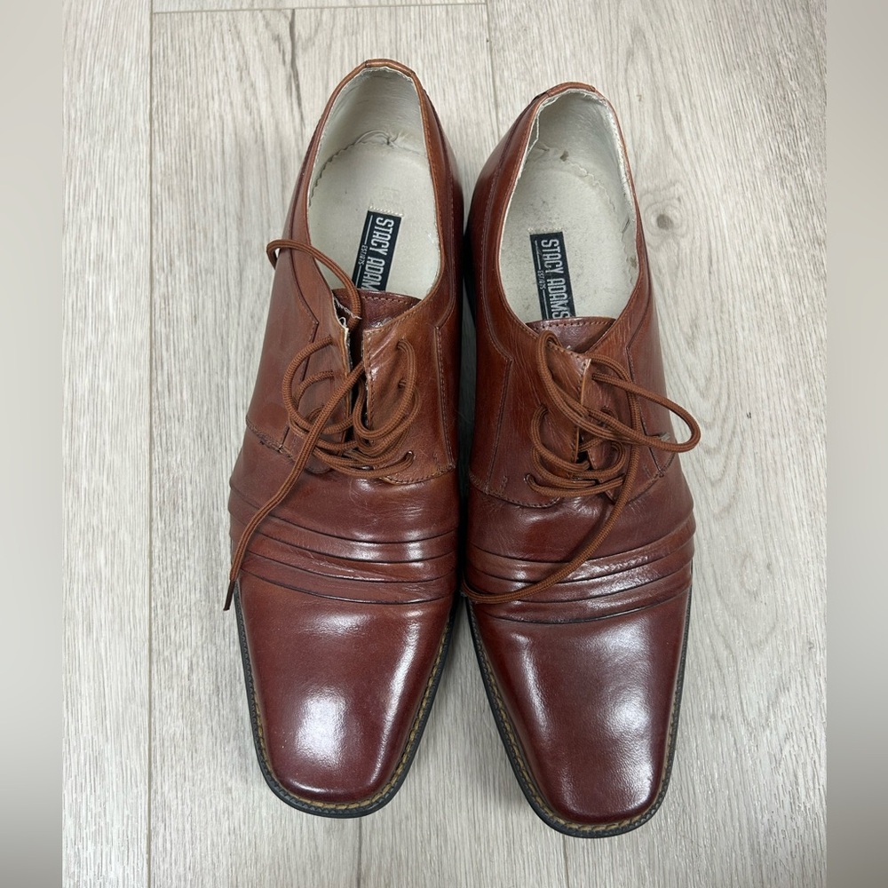 Stacy Adams Raynor 24748 Brown Men’s‎ Leather Dress Shoes